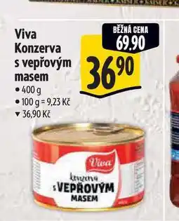 Albert Viva Konzerva s vepřovým masem 400 g nabídka