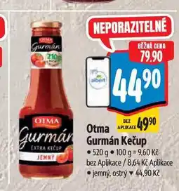 Albert Otma Gurmán Kečup 520 g nabídka