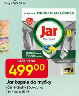 Hruška Jar kapsle do myčky různé druhy 63-75 ks nabídka