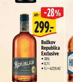 Albert Božkov Republica Exclusive 38% 0,7 l nabídka