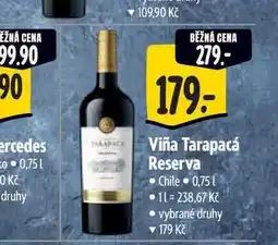 Albert Viña Tarapacá Reserva 0,75 l nabídka