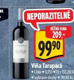 Albert Viña Tarapacá 0,75 l nabídka