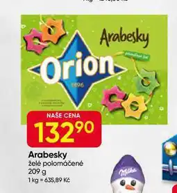 Hruška Orion Arabesky želé polomáčené 209 g nabídka