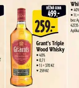 Albert Grant's Triple Wood Whisky 0,7 l nabídka