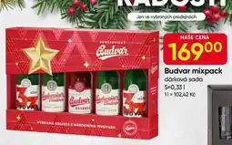 Hruška Budvar mixpack dárková sada 5x0,33l nabídka