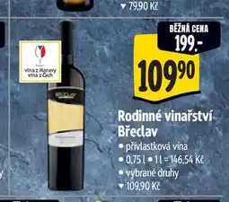 Albert Rodinné vinařství Břeclav 0,75 l nabídka