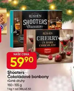 Hruška ROSHEN Čokoládové bonbony různé druhy 150-155 g nabídka