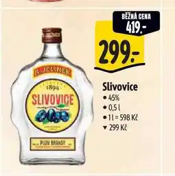 Albert Slivovice 45% 0,5 l nabídka
