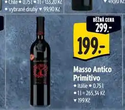 Albert Masso Antico Primitivo 0,75 l nabídka