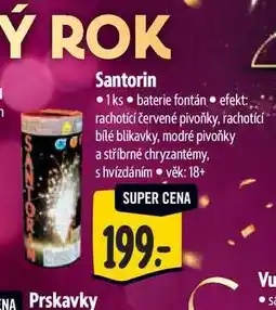 Albert Santorin 1ks, baterie fontán nabídka