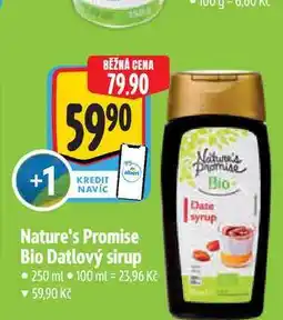 Albert Nature's Promise Bio Datlový sirup 250 ml nabídka