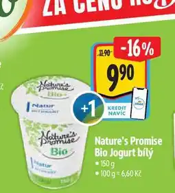 Albert Nature's Promise Bio Jogurt bílý 150 g nabídka