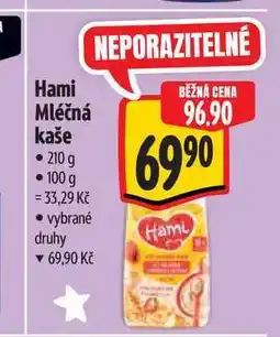 Albert Hami Mléčná kaše 210 g nabídka