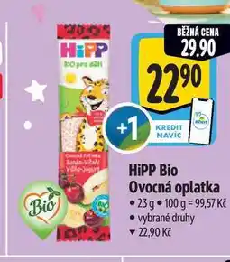 Albert HiPP Bio Ovocná oplatka 23 g nabídka
