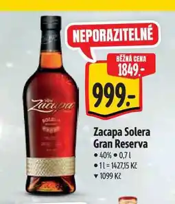 Albert Zacapa Solera Gran Reserva 40% 0,71 nabídka