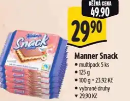 Albert Manner Snack nabídka