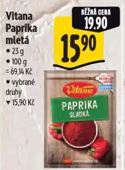 Albert Vitana Paprika mletá nabídka