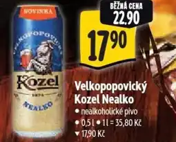 Albert Velkopopovický Kozel Nealko nabídka