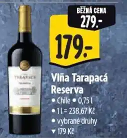Albert Viña Tarapacá Reserva nabídka
