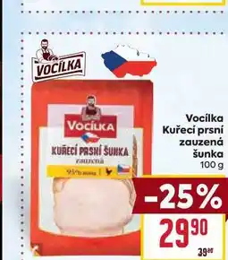 Billa Vocilka Kuřecí prsní zauzená šunka 100 g nabídka