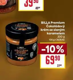 Billa BILLA Premium Čokoládový krém se slaným karamelem 200 g nabídka