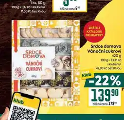 Billa Srdce domova Vánoční cukroví 420 g nabídka