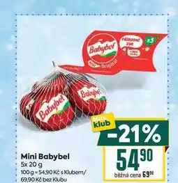 Billa Mini Babybel 5x 20 g 100 g nabídka