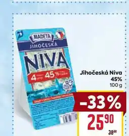 Billa Jihočeská Niva 45% 100 g nabídka