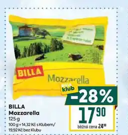 Billa BILLA Mozzarella 125 g nabídka