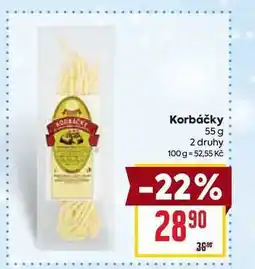 Billa Korbáčky 55 g nabídka
