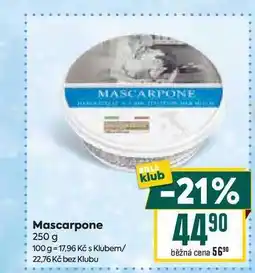 Billa Mascarpone 250 g nabídka