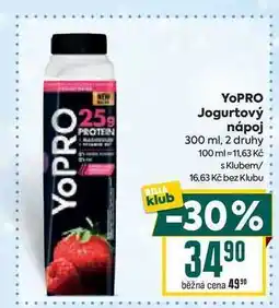 Billa YOPRO Jogurtový nápoj 300 ml nabídka