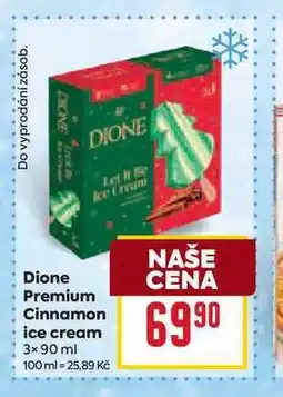 Billa Dione Premium Cinnamon ice cream 3x 90 ml nabídka
