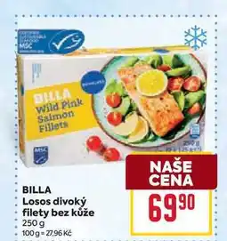 Billa BILLA Losos divoký filety bez kůže 250 g nabídka