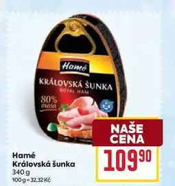 Billa Hamé Královská šunka 340g nabídka