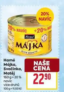 Billa Hamé Májka, Svačinka, Matěj 160 g nabídka