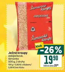 Billa Ječné kroupy zabijačkové, lámanka 500 g nabídka