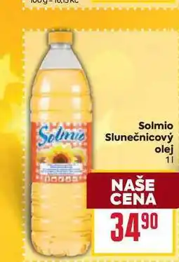 Billa Solmio Slunečnicový olej 1l nabídka