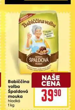 Billa Babiččina volba Špaldová mouka hladká 1 kg nabídka