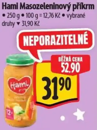 Albert Hami Masozeleninový příkrm nabídka