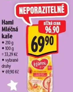 Albert Hami Mléčná kaše nabídka