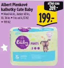 Albert Albert Plenkové kalhotky Cute Baby nabídka