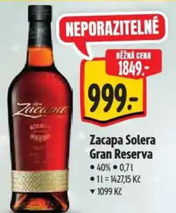 Albert Zacapa Solera Gran Reserva nabídka