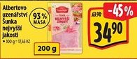 Albert Albertovo uzenářství Šunka nejvyšší jakosti nabídka