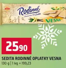Terno Sedita rodinné oplatky vesna nabídka