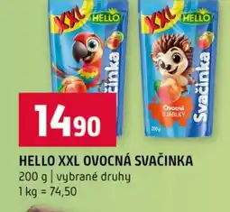 Terno Hello xxl ovocná svačinka nabídka