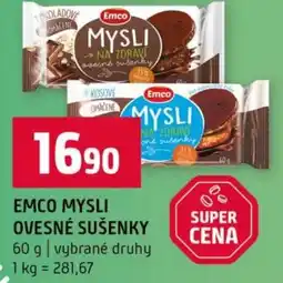 Terno Emco mysli ovesné sušenky nabídka