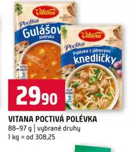 Terno Vitana poctivá polévka nabídka