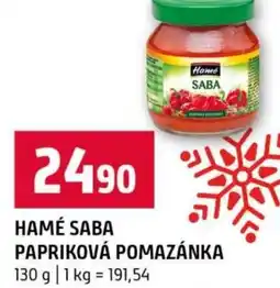 Terno Hamé saba papriková pomazánka nabídka
