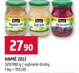 Terno Hamé zelí nabídka